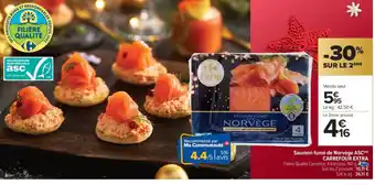 Carrefour Market CARREFOUR EXTRA Saumon fumé de Norvège ASC offre