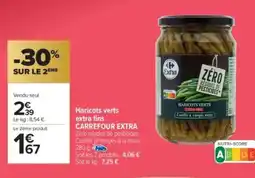 Carrefour Market CARREFOUR EXTRA Haricots verts extra fins offre