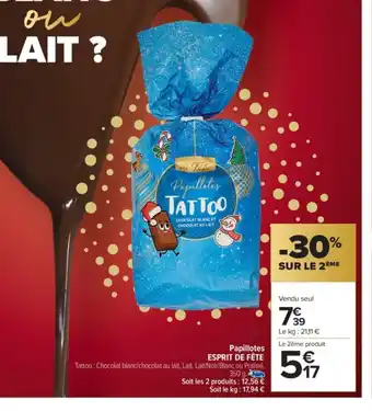 Carrefour Market ESPRIT DE FÊTE Papillotes offre