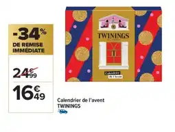 Carrefour Market TWININGS Calendrier de l'avent offre