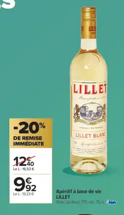 Carrefour Market LILLET Apéritif à base de vin offre