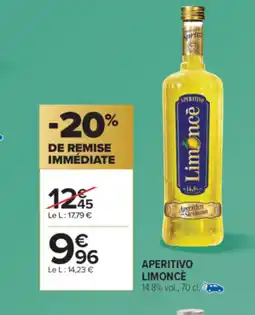 Carrefour Market APERITIVO LIMONCÈ offre