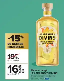 Carrefour Market LES ARRANGES DIVINS Rhum arrangé offre