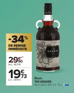 Carrefour Market THE KRAKEN Rhum offre