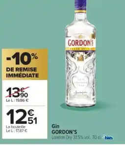 Carrefour Market GORDON'S Gin offre