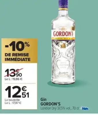 Carrefour Market GORDON'S Gin offre