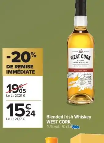 Carrefour Market WEST Blended Irish Whiskey offre