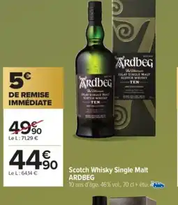 Carrefour Market ARDBEG Scotch Whisky Single Malt offre