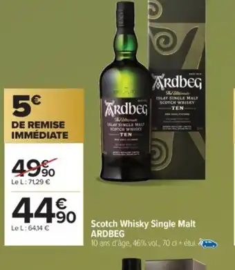 Carrefour Market ARDBEG Scotch Whisky Single Malt offre