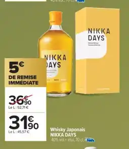 Carrefour Market NIKKA DAYS Whisky Japonais offre
