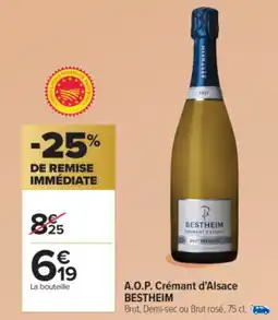 Carrefour Market BESTHEIM A.O.P. Crémant d'Alsace offre