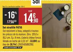 Bricorama PATIO Sol stratifié offre