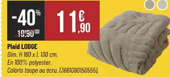 Bricorama LODGE Plaid offre