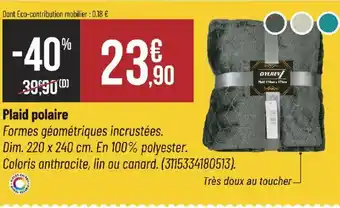Bricorama Plaid polaire offre