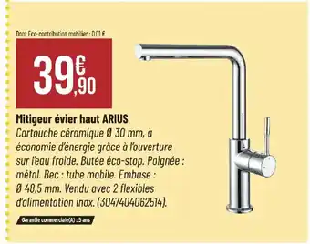 Bricorama ARIUS Mitigeur évier haut offre