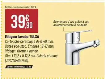 Bricorama TULSA Mitigeur lavabo offre