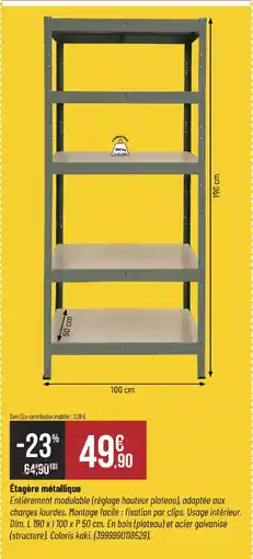 Bricorama Étagère métallique offre