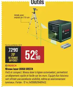 Bricorama BOSCH Niveau laser QUIGO GREEN offre
