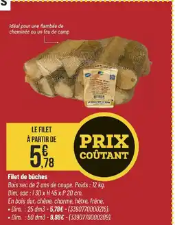 Bricorama Filet de bûches offre