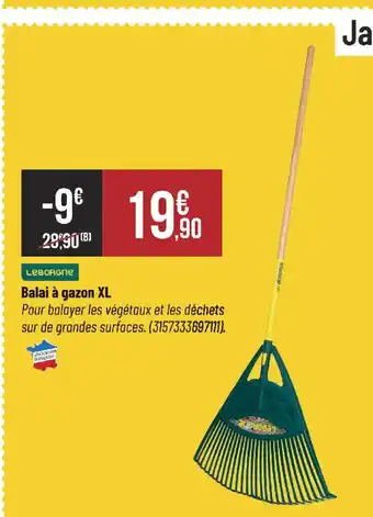 Bricorama Balai à gazon XL offre