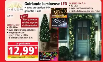 Norma I-GLOW Guirlande lumineuse LED de sapin offre