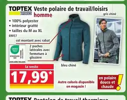 Norma TOPTEX Veste polaire de travail/loisirs offre