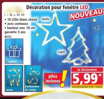 Norma I-GLOW Décoration pour fenêtre LED offre