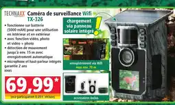Norma TECHNAXX Caméra de surveillance Wifi offre