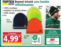 Norma TOPTEX Bonnet tricoté avec bandes réfléchissantes offre