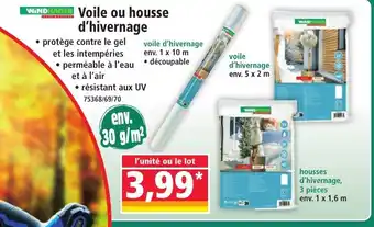 Norma WINDHAGER Voile ou housse d'hivernage offre