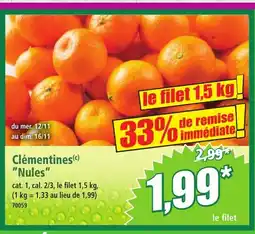 Norma Clémentines Nules offre