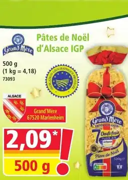 Norma GRAND MERE Pâtes de Noël d'Alsace IGP offre
