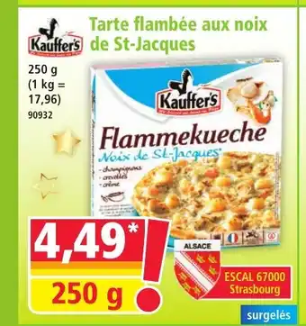 Norma KAUFFER'S Tarte flambée aux noix de St-Jacques offre