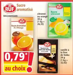 Norma RUF Sucre Aromatisé offre