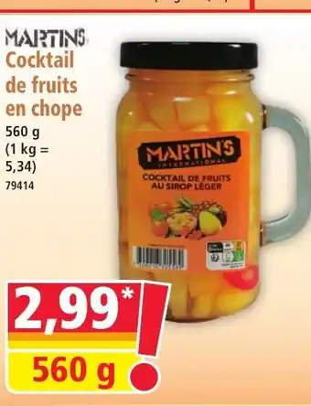 Norma MARTINS Cocktail de fruits en chope offre