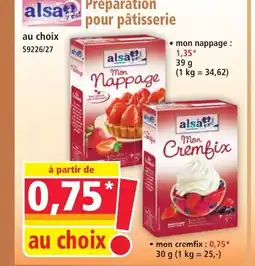 Norma ALSA Préparation pour pâtisserie offre