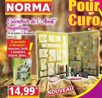Norma Calendrier de Avent maquillage offre