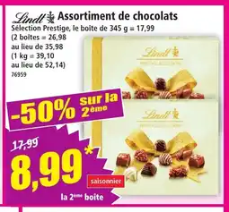 Norma LINDT Assortiment de chocolats offre