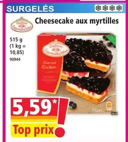 Norma Cheesecake aux myrtilles offre