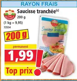 Norma Saucisse Tranche offre