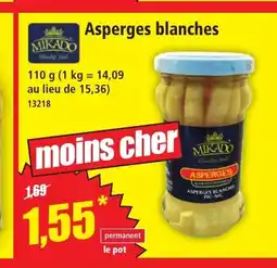 Norma MIKADO Asperges blanches offre