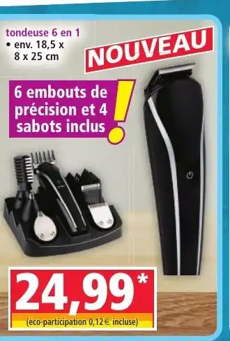 Norma Tondeuse 6 en 1 offre