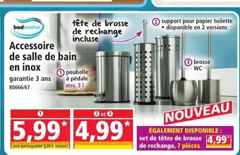 Norma BADKOMFORT Accessoire de salle de bain en inox offre