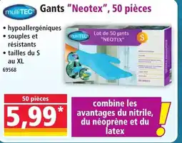 Norma MULTITEC Gants Neotex, 50 pièces offre