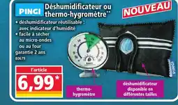 Norma PINGI Déshumidificateur ou thermo-hygromètre offre