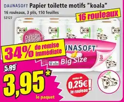 Norma DAUNASOFT Papier toilette motifs koala offre