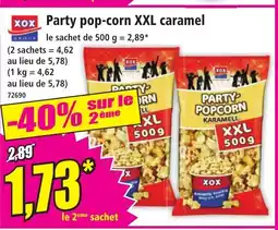 Norma XOX Party pop-corn XXL caramel offre