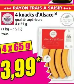 Norma 4 knacks d'Alsace offre