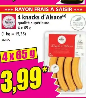 Norma 4 knacks d'Alsace offre