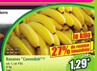 Norma Bananes Cavendish offre